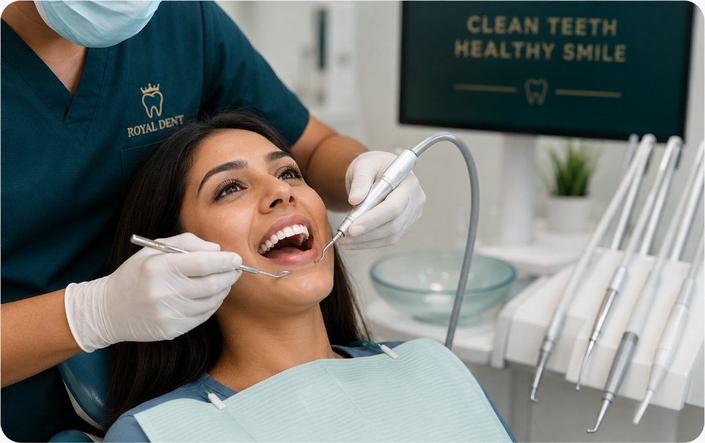 Teeth Cleaning & Scaling treatment at Royaldent